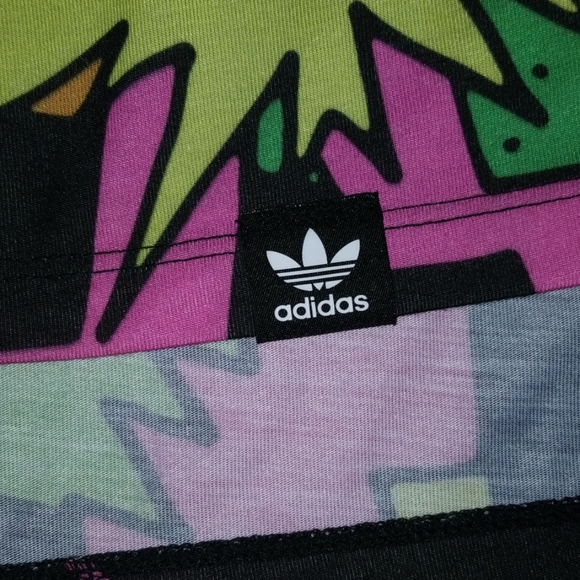NWT Adidas Multi-colored Neon and Black CM T-Shirt - Picture 3 of 4